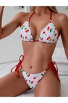 Beyaz Chery Bikini Takım