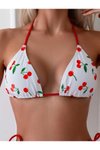 Beyaz Chery Bikini Takım