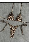 Kahverengi Leopar Bikini Takım