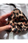 Kahverengi Leopar Bikini Takım