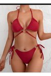 Kırmızı Halka Detaylı Bikini