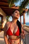 Kırmızı Kella Swim Bikini Takım