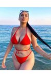 Kırmızı Kella Swim Bikini Takım