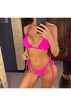 Pembe Kellabela Bikini Takım