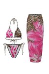 Renkli Bikini Pareo Set