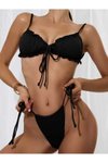 Siyah Etekli Bikini Takım