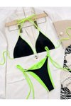 Siyah Rengarenk Bikini Set