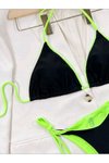 Siyah Rengarenk Bikini Set