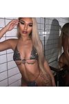 Siyah Taşlı Bikini Set