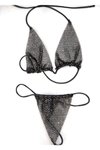 Siyah Taşlı Bikini Set